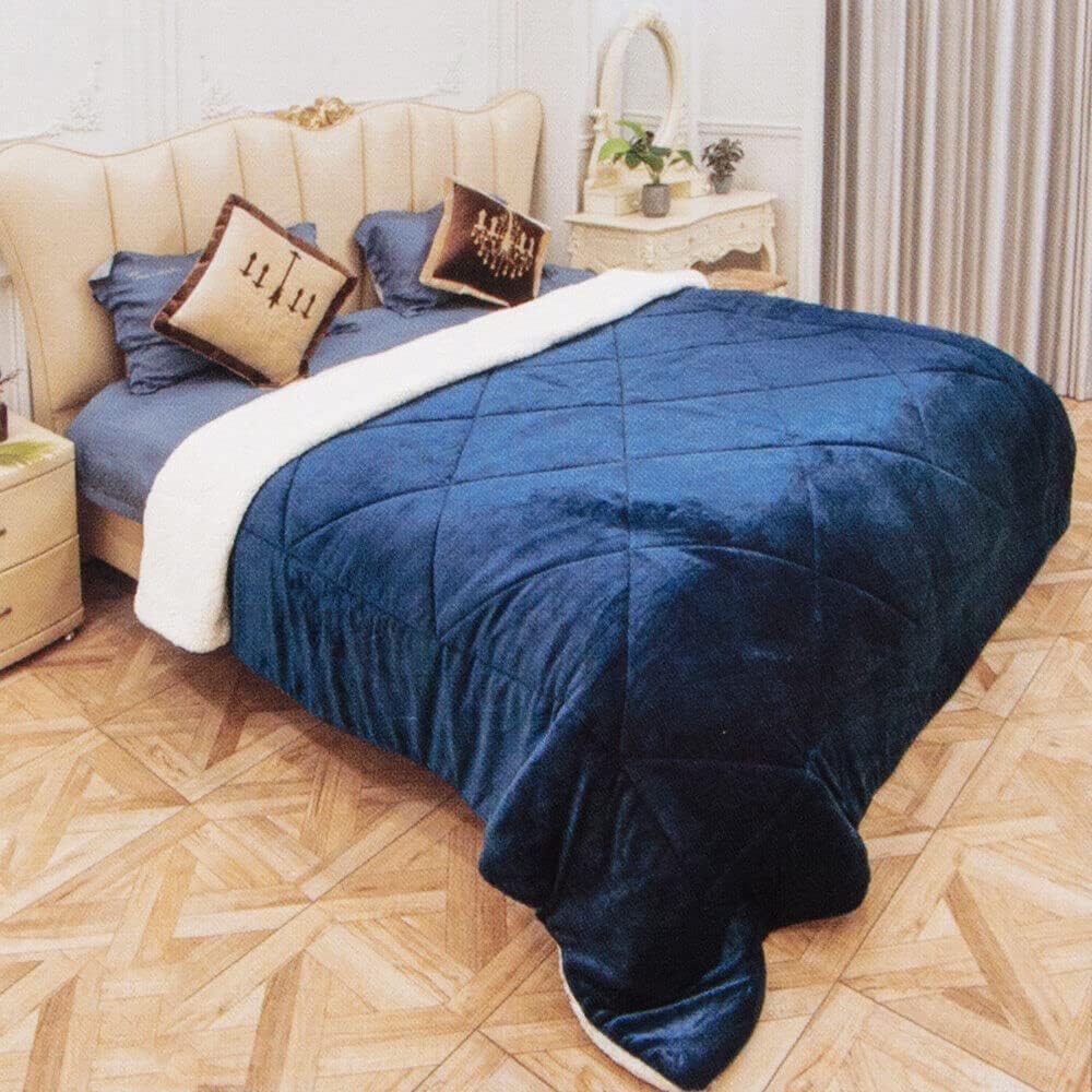 Fennco Styles Coperta Plaid Grigia A Quadri Con Nappe - Morbida Coperta In Acrilico 127x152 Cm - Per Divano E Letto, Regalo Inaugurazione Casa - 4