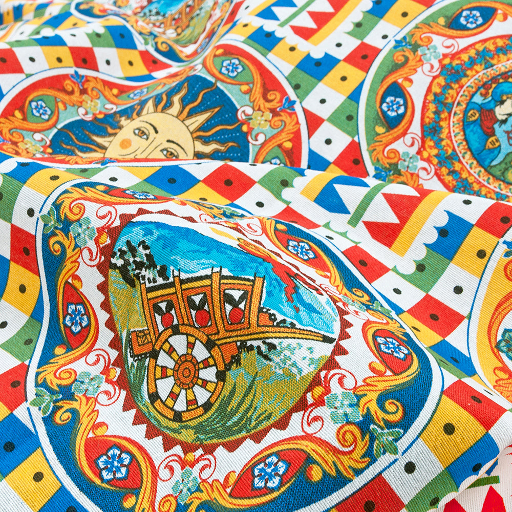 Telo Arredo Foulard Mezzero Maiolica Matrimoniale Z971 - Decorazione Casa Elegante - Foto 9