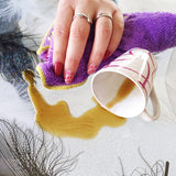 ROTOLO TOVAGLIA TRASPARENTE CRISTAL STAMPATO Piume