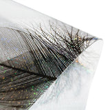 ROTOLO TOVAGLIA TRASPARENTE CRISTAL STAMPATO Piume