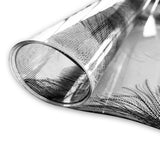 ROTOLO TOVAGLIA TRASPARENTE CRISTAL STAMPATO Piume