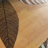 ROTOLO TOVAGLIA TRASPARENTE CRISTAL STAMPATO Foglie