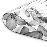 ROTOLO TOVAGLIA TRASPARENTE CRISTAL STAMPATO Fiori