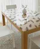 ROTOLO TOVAGLIA TRASPARENTE CRISTAL STAMPATO Piume