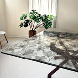 ROTOLO TOVAGLIA TRASPARENTE CRISTAL STAMPATO Fiori