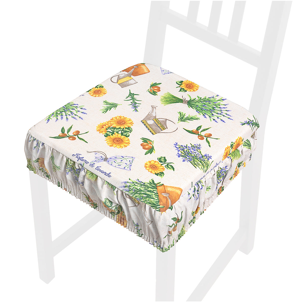 COORDINATO TOVAGLIA CUSCINO LAVANDA SHABBY CHIC