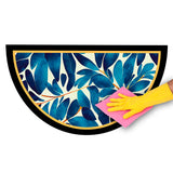 ZERBINO GOMMA ASTRATTO BLU