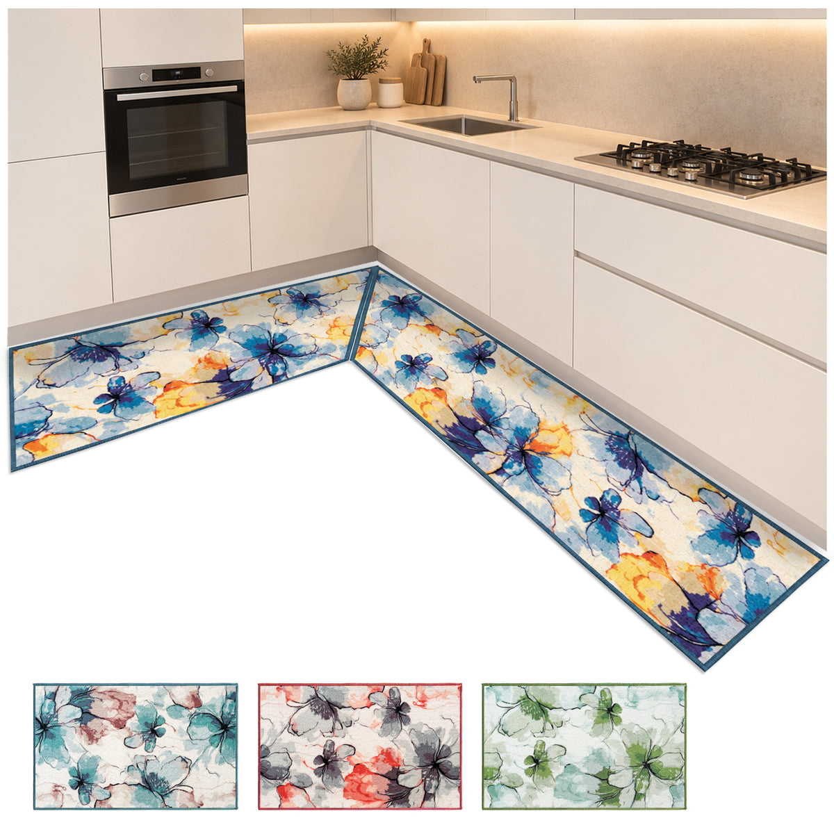 TAPPETO CUCINA FLOWERS Angolare