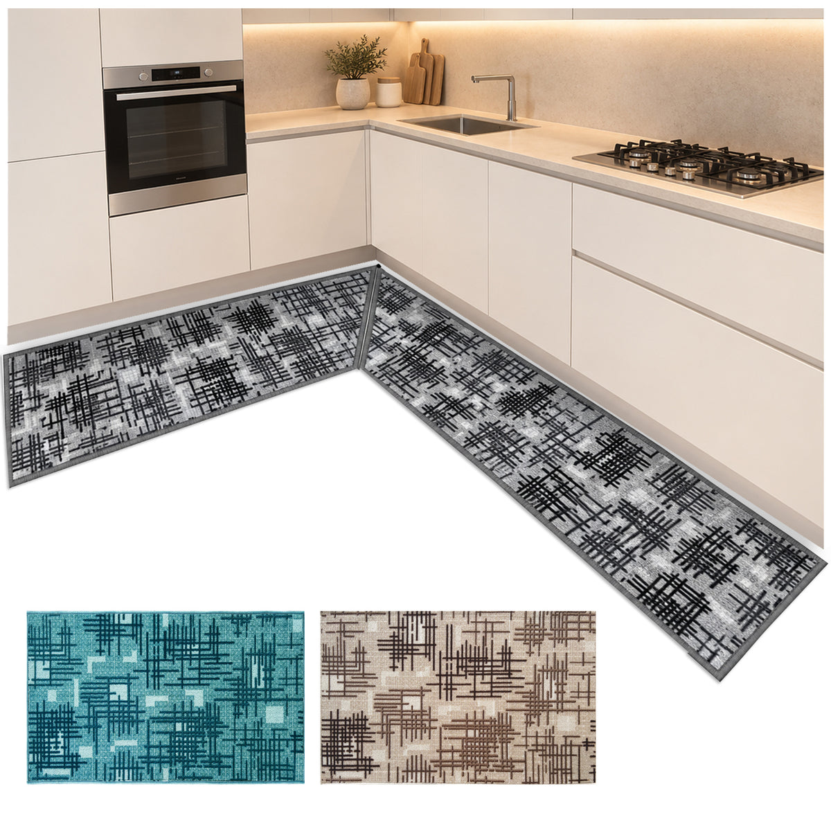 TAPPETO CUCINA INTRECCIO Angolare