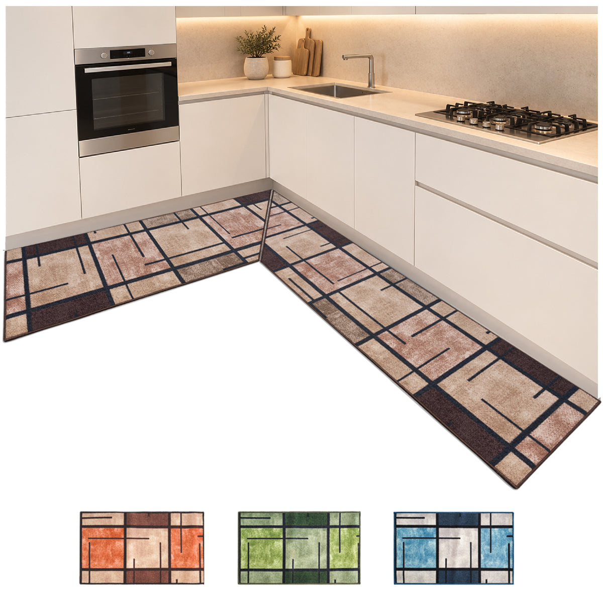 TAPPETO CUCINA MARMORIZZATO Angolare