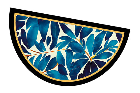 ZERBINO GOMMA ASTRATTO BLU