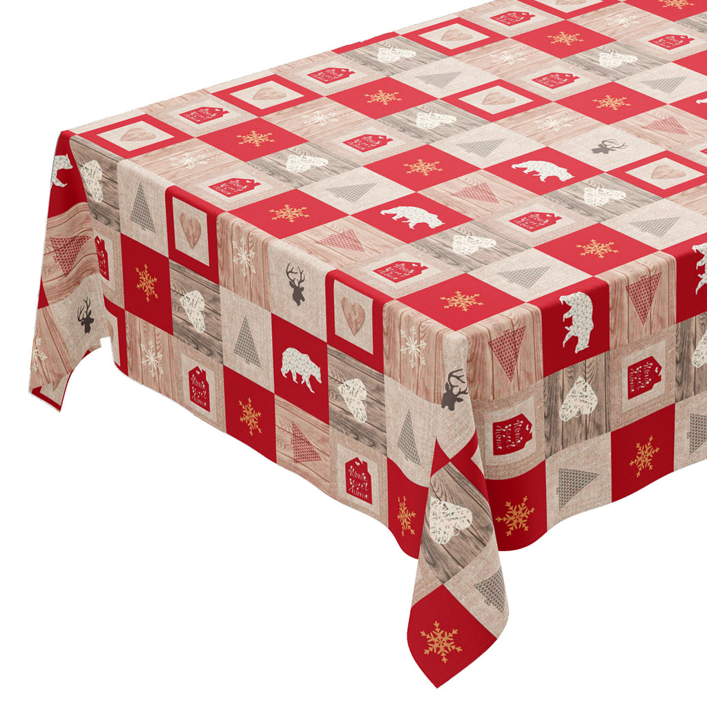 TOVAGLIA CERATA SHABBY CHRISTMAS