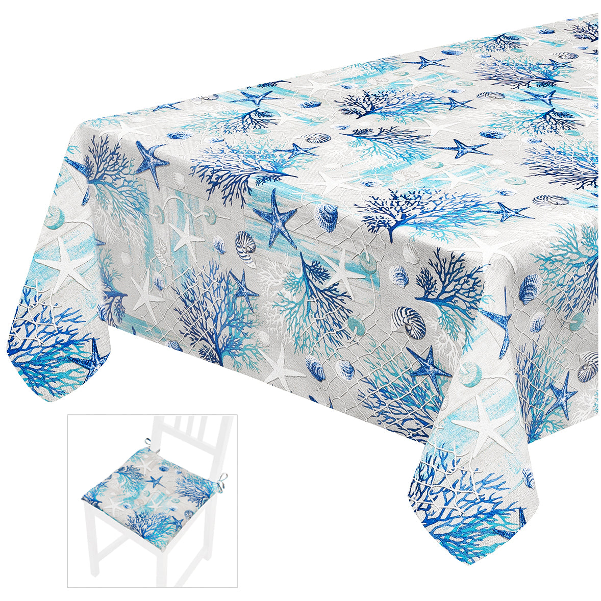 COORDINATO TOVAGLIA CUSCINO MARINO