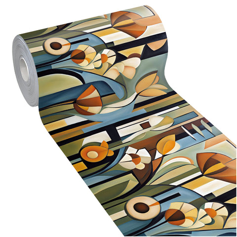ROTOLO PVC ALBA - FIORI CUBISTI