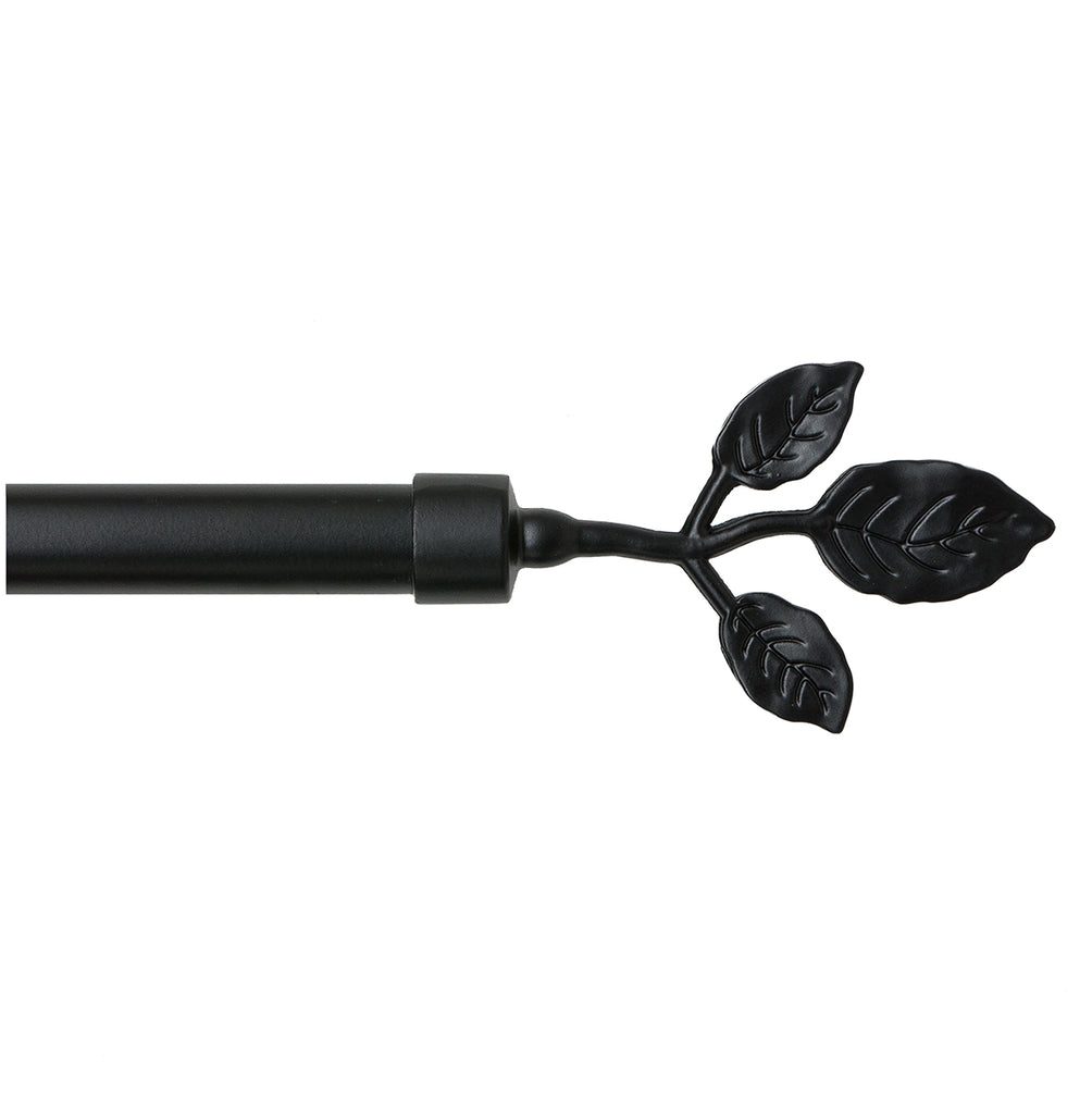 Bastoni per tende da 45,7 a 147,3 cm, per finestre da 122 cm, lunghezza regolabile, resistente, diametro 7/8, terminali decorativi, nero Bastoni per tende da 45,7 a 147,3 cm, per finestre da 122 cm, lunghezza regolabile, resistente, diametro 7/8, terminali decorativi, nero